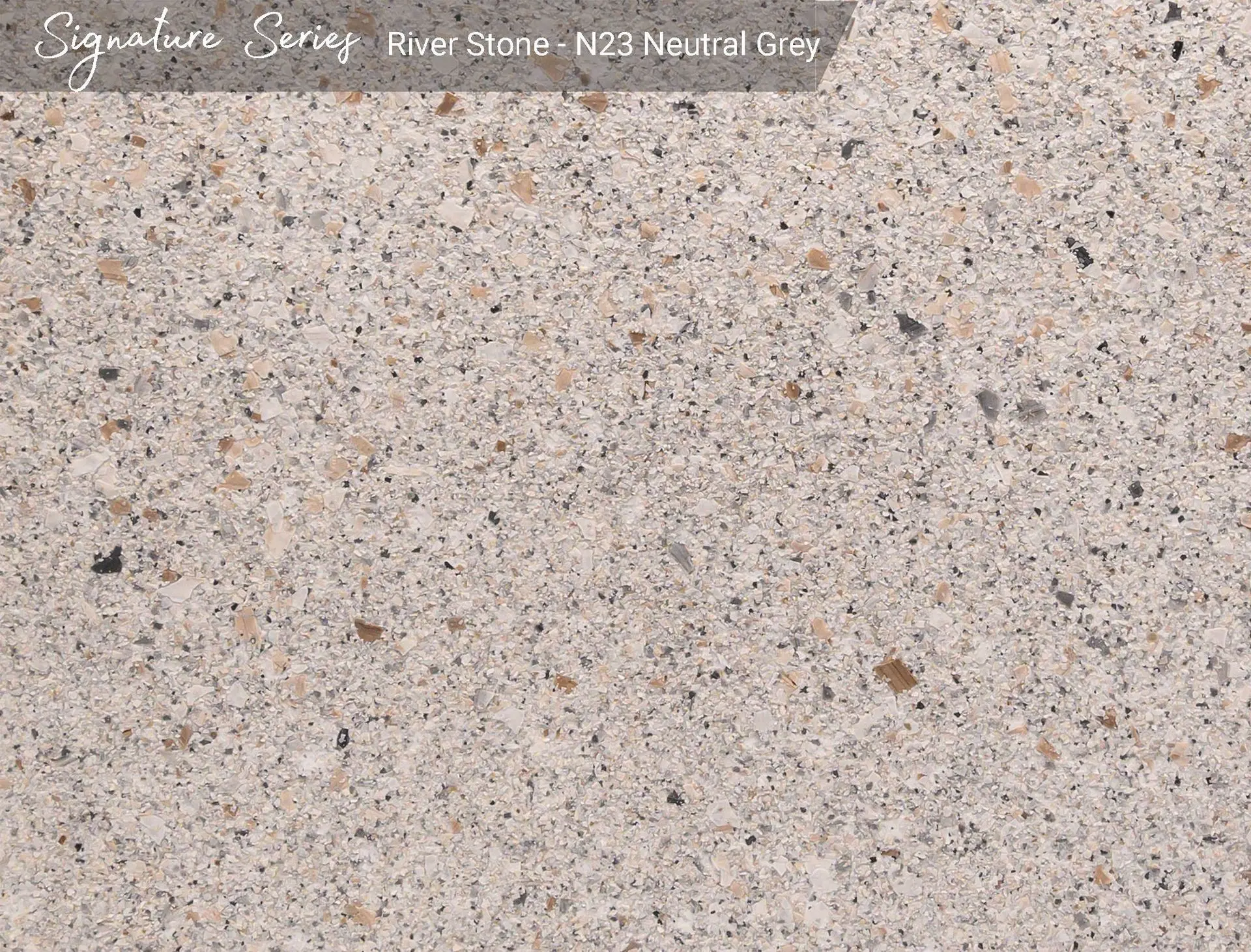 Hyper Flake River Stone on N23 Neutral Grey