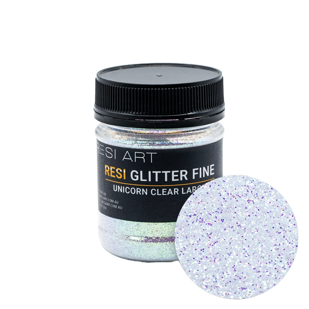 Large Unicorn Clear Resi Glitter 100g