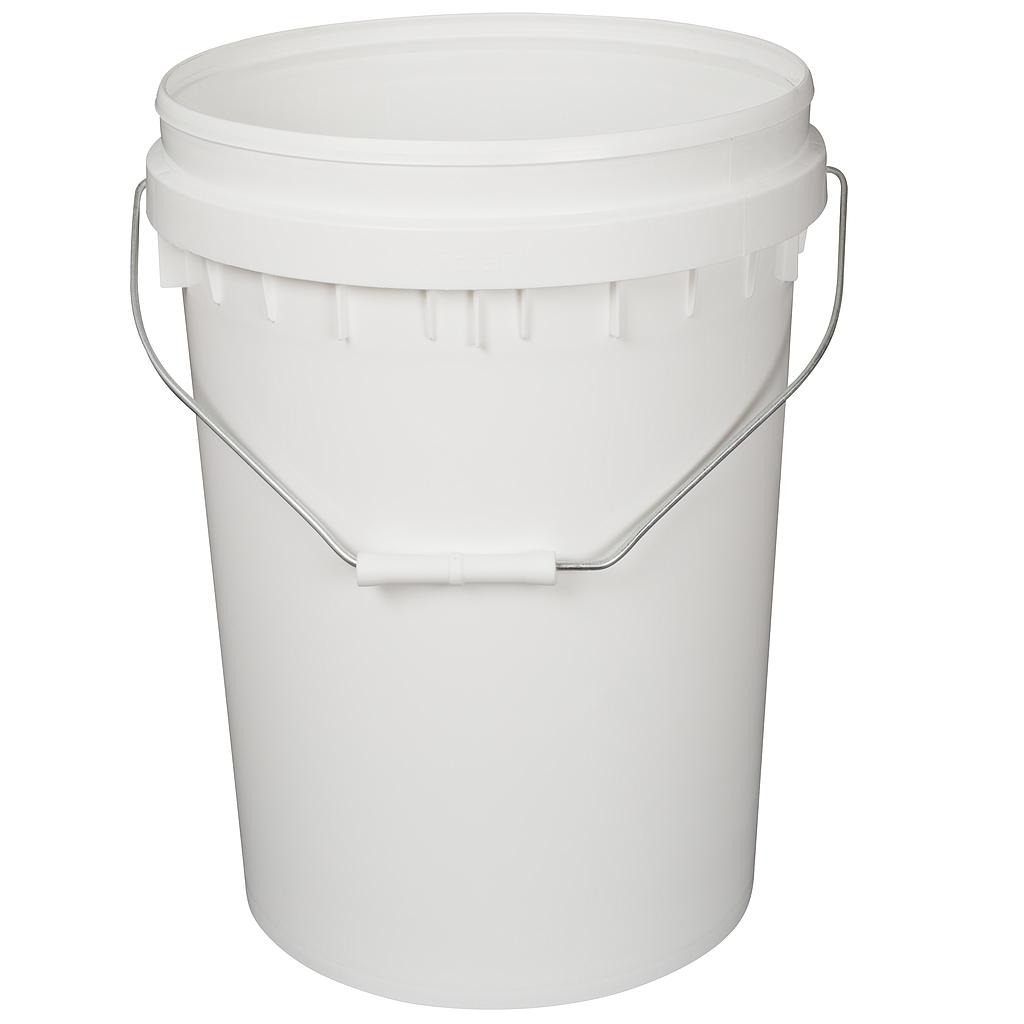 20L White Plastic Pail