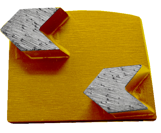 9pk 25 Grit Yellow Arrow Double Seg