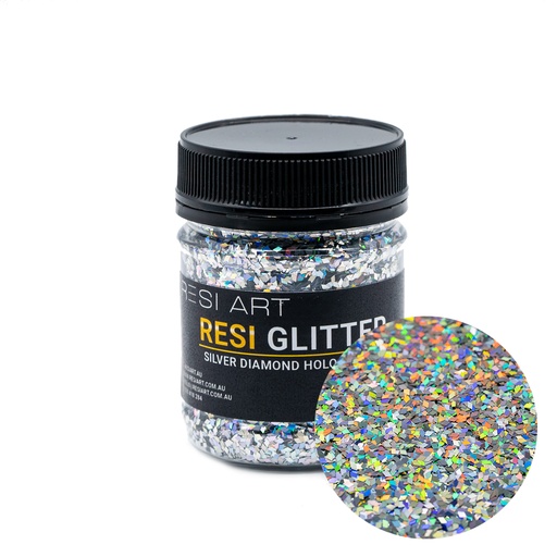 [RGDH-100-15] Silver Diamond Holographic Resi Glitter 100g
