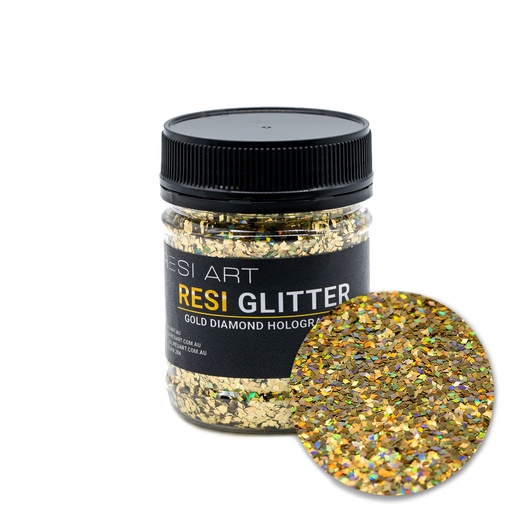 [RGDH-100-13] Gold Diamond Holographic Resi Glitter 100g