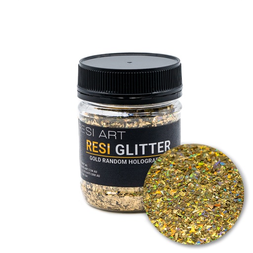 [RGRH-060-18] Gold Random Holographic Resi Glitter 60g
