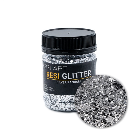 [RGR-040-16] Silver Random Resi Glitter 40g