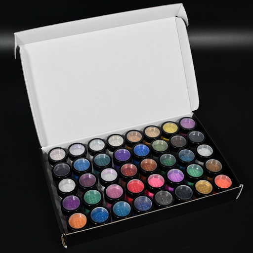 [RM-RG-05-40] Resi Glitter & Pigment Pot 5g 40pk
