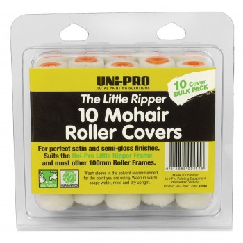 [ZUP410M] Mohair Roller Cover 100mm 10 Pack 