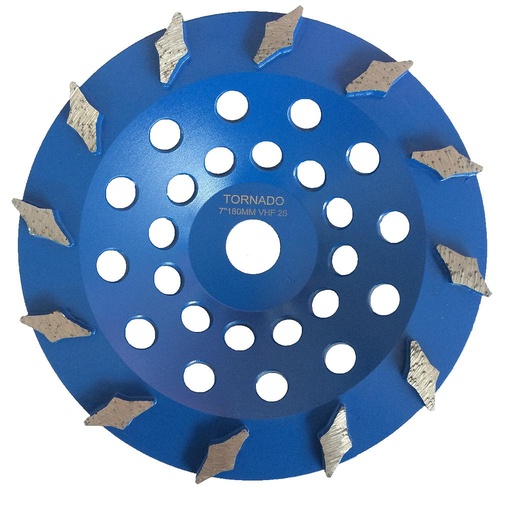 [DSCW712VHF] 25 Grit Blue 7" 180mm x 12 Diamond Seg